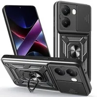 betterfon Handyhülle Panzer Hülle für Poco X7 Pro 5G Outdoor Case mit Kameraschutz, Outdoorhülle mit Ringhalter Smartstand und Silikonkern