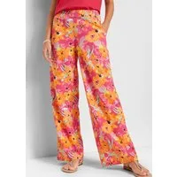 bonprix Palazzohose weite Passform, Loose Fit, mit Rundumgummibund