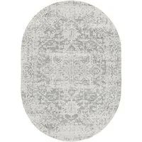 Livabliss Teppich SYRACUSA, 275x200 cm, oval, Höhe: 11 mm, Vintage Orientteppich, Traditional Kurzflor Boho Wohnzimmerteppich
