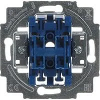 Serienschalter-Einsatz 230 Volt 10 Ampere Typ 2000/5 US Unterputz mit Steckklemme blau, Retail