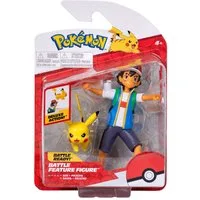 Jazwares Spielfigur Pokémon - Battle Feature Figuren Pack - Ash & Pikachu (NEU & OVP)