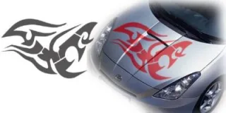 Autoaufkleber für die Motorhaube "Tribal carsticker"