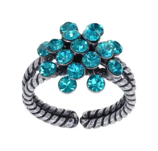 konplott - Ring - Magic Fireball blau/silver
