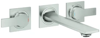GROHE 3-Loch Unterputz Waschtischarmatur Allure 20193_2 FMS Ausladung 208mm supersteel, 20193DC2 20193DC2
