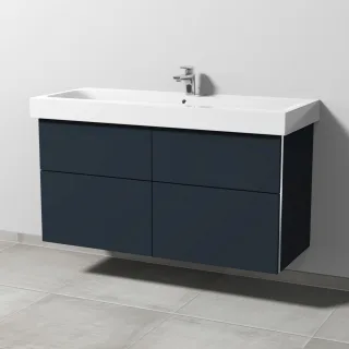 Sanipa 3way Waschtischunterbau zu Geberit iCon Waschtisch mit 4 Auszügen, Marine-Matt BP6551R