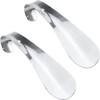 BAYLI Schuhlöffel 2er Set Schuhlöffel klein aus Edelstahl, 16cm Schuhanzieher, Schuhan