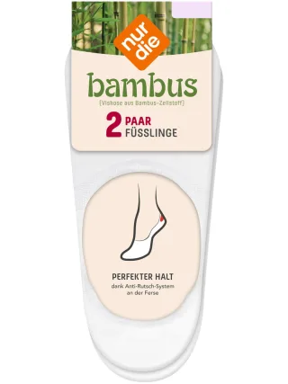 NUR DIE Damen Füßlinge Bambus¹ 2er Pack