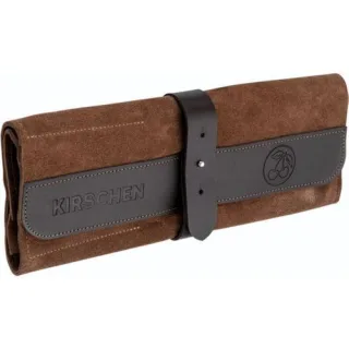 Kirschen Veloursleder-Rolltasche leer