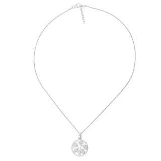 Orphelia 'Oceane' Damenkette mit Anhänger aus 925er Sterlingsilber – Silber ZH-7090