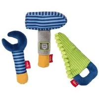 Sigikid Greifling Werkzeug-Set, 7 senses für Babys und Kleinkinder (3-tlg)