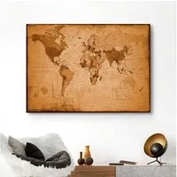 Reinders! Deco-Panel Weltkarte - antik