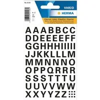 HERMA Aufkleber HERMA Buchstaben-Sticker A-Z, Folie schwarz, 10 mm hoch 4158