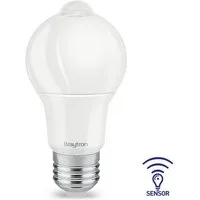 Braytron LED-Leuchtmittel E27 LED 9W Glühbirne Birne mit Bewegungssensor Bewegungsmelder PIR, E27, Kaltweiß, Bewegungsmelder, Sensor, Langlebig