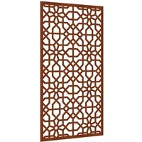 vidaXL Wandbild Garten-Wanddeko 105x55 cm Cortenstahl Maurisches Design, (1 St)