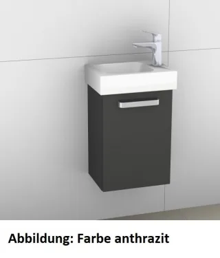 Artiqua 413 Waschtischunterschrank für Icon 124736, 124836, Stahlgrau, 413-WUT-K15-R-7142-88 413-WUT-K15-R-7142-88