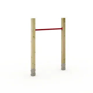 Profi Spielplatz-Reckstange PRO Tumble 201P - Wetterfeste Turnstange für Schule & Kita inklusive Anker - Maße 108x9x151 cm - Robustes Design Wickey
