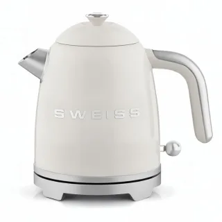 Sweiss Wasserkocher, Beige, Metall, 16x24x22 cm, Küchengeräte, Wasserkocher