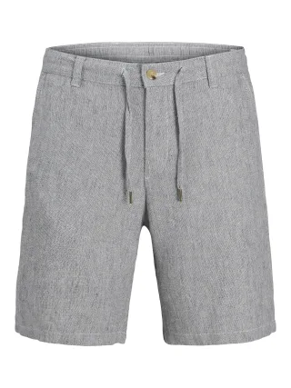 JACK&JONES - JPSTACE MYKONOS LINEN BLEND SHORTS REG Blue Indigo - Gr. - S
