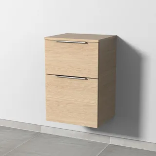 Sanipa 3way Unterschrank mit 2 Auszügen, Eiche-Nordic, UM14448 UM14448