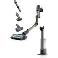 Shark Akku-Stielstaubsauger Shark PowerDetect Clean & Empty IP3251EUT, 380 W, beutellos, Akku-Staubsauger für Tierhaare, automatische Entleerungsstation