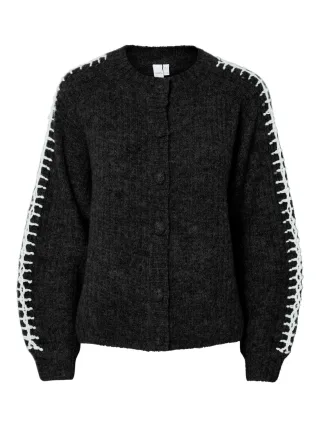Y.A.S - YASOLLY LS KNIT CARDIGAN S. NOOS black - Gr. - M