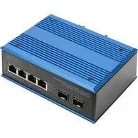 Industrial 4+2 -Port Gigabit Ethernet PoE, Switch