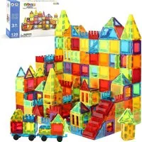 Olvy Olvy Magnetische Bausteine 120 Teile Magnetspielbausteine, (120 St)