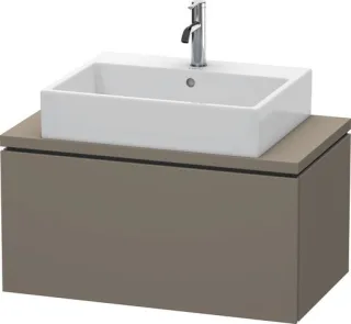 Duravit L-Cube Konsolenwaschtischunterbau wandhängend Flanell Grau Seidenmatt 820x477x400 mm - LC580 LC580209090