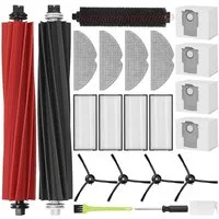 VERCO Reinigungsbürsten-Set Reinigungskit für Roborock, S8, S8 Plus, S8 Pro Ultra, (22-tlg), Ersatz Teile Set Wartungskit Filter Seitenbürste Zubehör Bürste