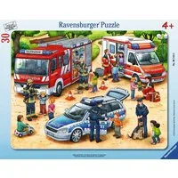 Ravensburger Puzzle Rahmen Puzzle Spannende Berufe 06144, 30 Puzzleteile