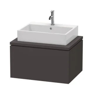 Duravit L-Cube Konsolenwaschtischunterbau wandhängend Graphit Supermatt 720x547x400 mm - LC581108080 LC581108080