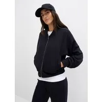 bonprix Blouson aus Sweatware mit Stehkragen und Eingriffstaschen