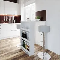 Vicco Bartisch, Weiß, 57 x 80 cm (1-St)