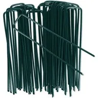 OUNUO Zelthering Erdanker verzinkt 150mmx25mm Ø 3mm für Unkrautvlies, (100-St)