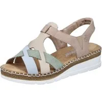 Rieker Sandale Sommerschuh, Keilsandalette, Schlupfschuh mit Gummizug