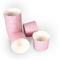 Frau WUNDERVoll Muffinform Muffin Backformen, groß Durchmesser 6,1 cm, rosa, (100-tlg)