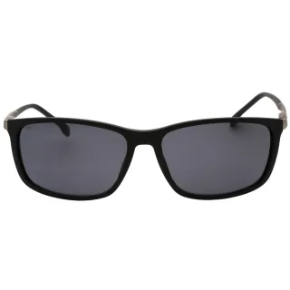 Hugo Boss Sonnenbrille mit grauen Glasern und mattschwarzen Glasern