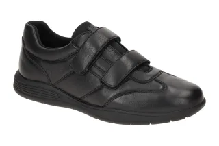 Geox U45BXB 000LM C9999 Herren Slipper Schwarz (black) bequeme Klett-Sneaker ...