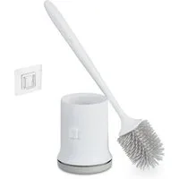 relaxdays WC-Reinigungsbürste Toilettenbürste mit Wandhalterung, Gäste-WC, Badezimmer, (3-tlg)