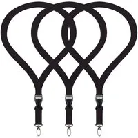 WEBBOMB Schlüsselanhänger 3x Lanyard unbedruckt Schlüsselbänder Schlüsselband Umhängeband 20 mm