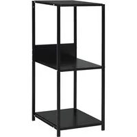 vidaXL Bücherregal Kleines Bücherregal Schwarz 33,5x39,6x79,7 cm Holzwerkstoff, 1-tlg.
