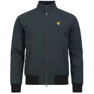 Lyle & Scott Softshell Herren Schwarze Harrington-Jacke