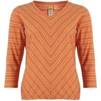 ROADSIGN australia Langarmshirt Fresh Stripe (1, 1-tlg., 1) mit V Ausschnitt und Streifendesign aus reiner Baumwolle
