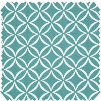 novely® Stoff HANAU EVITA - Möbelstoff mit Kreisen-Rauten-Print, Robust, Pflegeleicht, Waschbar, Meterware, 1lfm