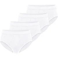 Schiesser Slip 4er Pack Cotton Essentials Feinripp (Spar-Set, 4-St) Slip / Unterhose - Baumwolle - mit Eingriff - Strapazierfähig