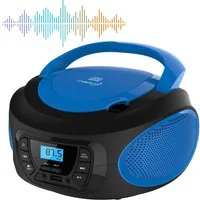 Cyberlux CL-610 tragbarer CD-Player (CD, Kinder CD Player tragbar, Boombox, Musikbox, FM Radio mit MP3 USB)
