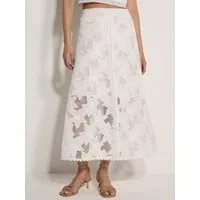 Apricot Midirock Midirock (nicht angegeben) Blumen-Spitze