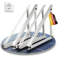 GLIESE Solarmodul-Halterung PV Halterung für balkonkraftwerk 45 in, 46 in, (bis 46 Zoll, Enthält zwei Paar Solarpanelhalterungen, 118cm zwei Paar Solarpanel halterungen)