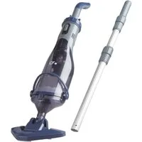 SUMMER FUN Poolbodensauger CF 25 CL, Elektrischer Bodensauger, inkl. Batterie und Ladegerät, (Packung, 4-St., Sauger, 2 Düsenaufsätze und Teleskopstange)