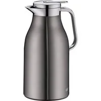 Alfi Isolierkanne SKYLINE, mit Hartglaseinsatz und ergonomischem Griff, 1,5 l, (1-St), 12h heiß & 24h kalt, Drehverschluss mit bequemem Druckknopf